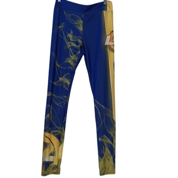 Los Angeles Rams NFL Womens Leggings XL Blue & Gold Sports Apparel Stretch Fit - Picture 9 of 14